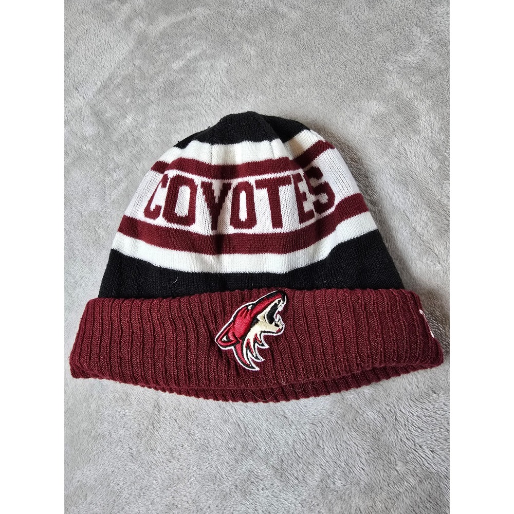 Arizona Coyotes Youth Beanie Hat Cap New Era‎ Winter Knit Striped NHL